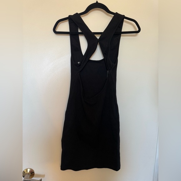 NWT Princess Polly Black Ribbed Maja Mini Dress in Size 6 - Picture 9 of 10